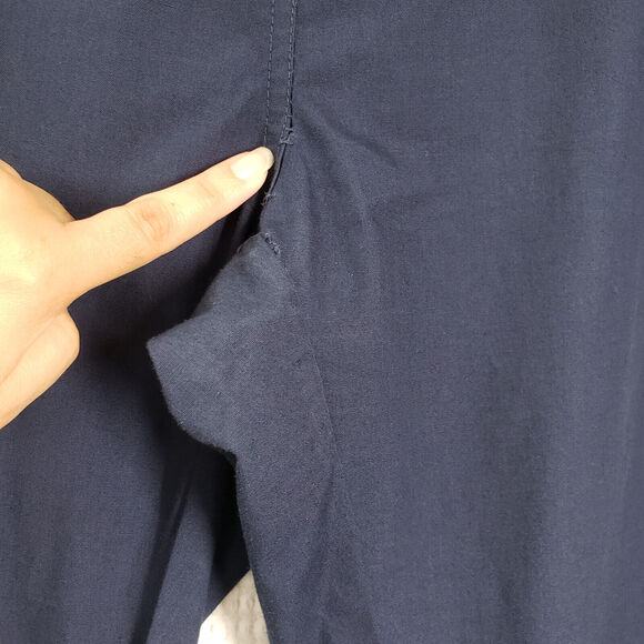 Blackstar Scrub Pants Womens XL Blue Bottoms Drawstring Elastic Waist Pockets - Picture 9 of 16